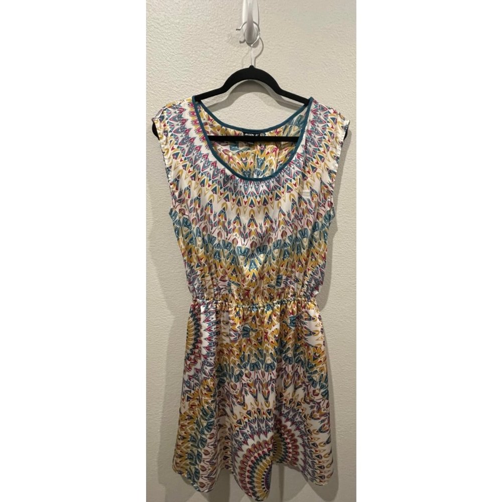 ALLEN B. Tribal Multicolor Mini Dress